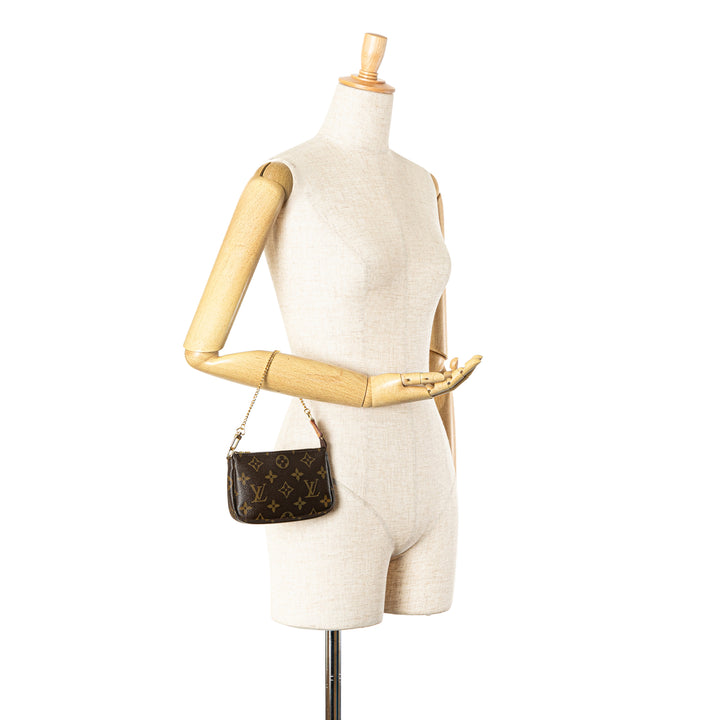 Monogram Mini Pochette Accessoires Brown - Gaby Paris