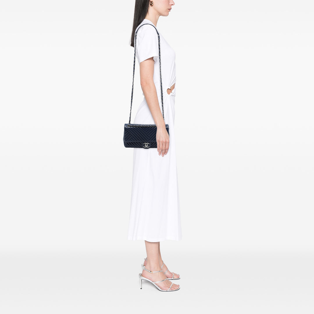 Chanel CC Crossing à rabat Moyen Cuir d'agneau
