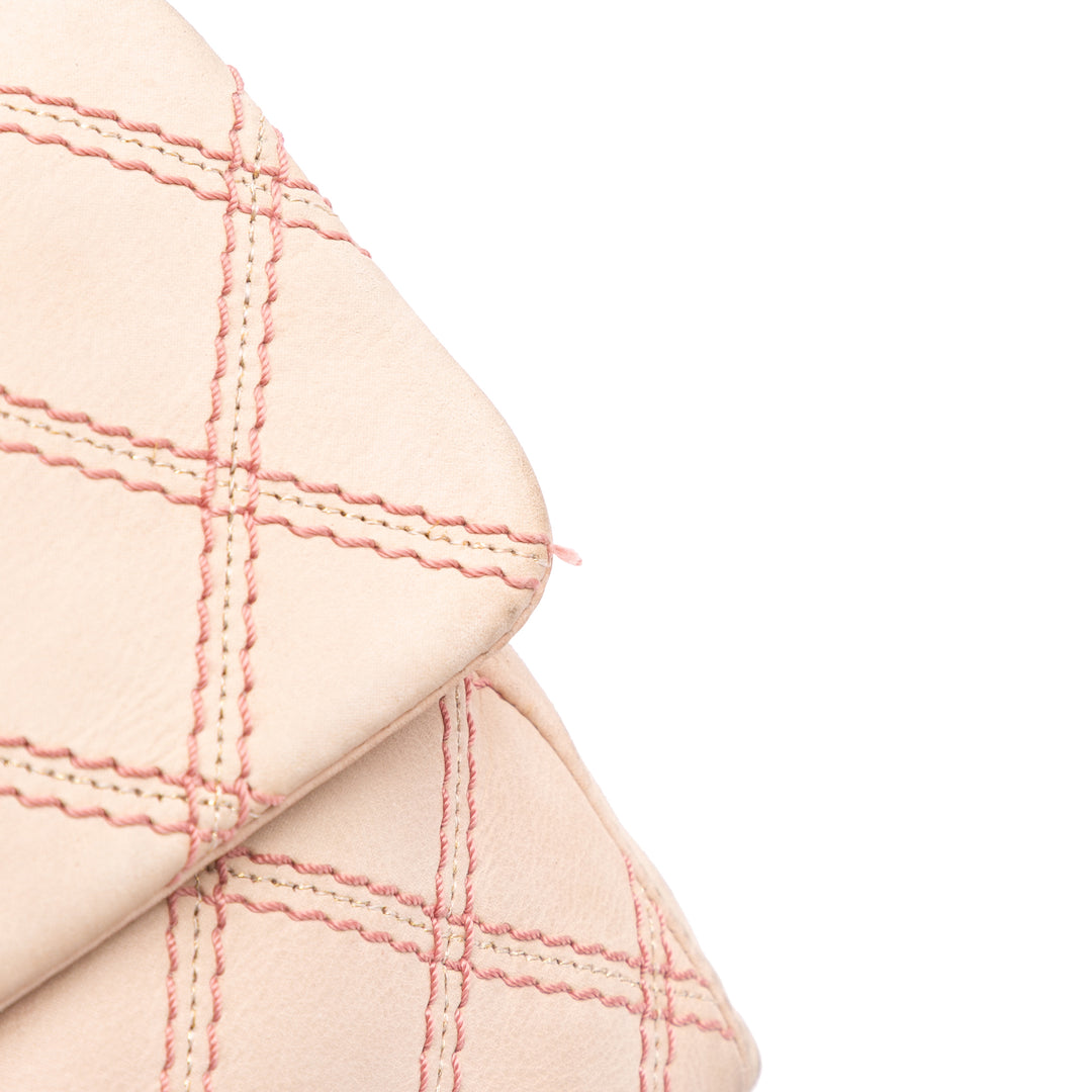 Chanel Jumbo Matelassé Cuir de veau Triple Surpiqué à rabat