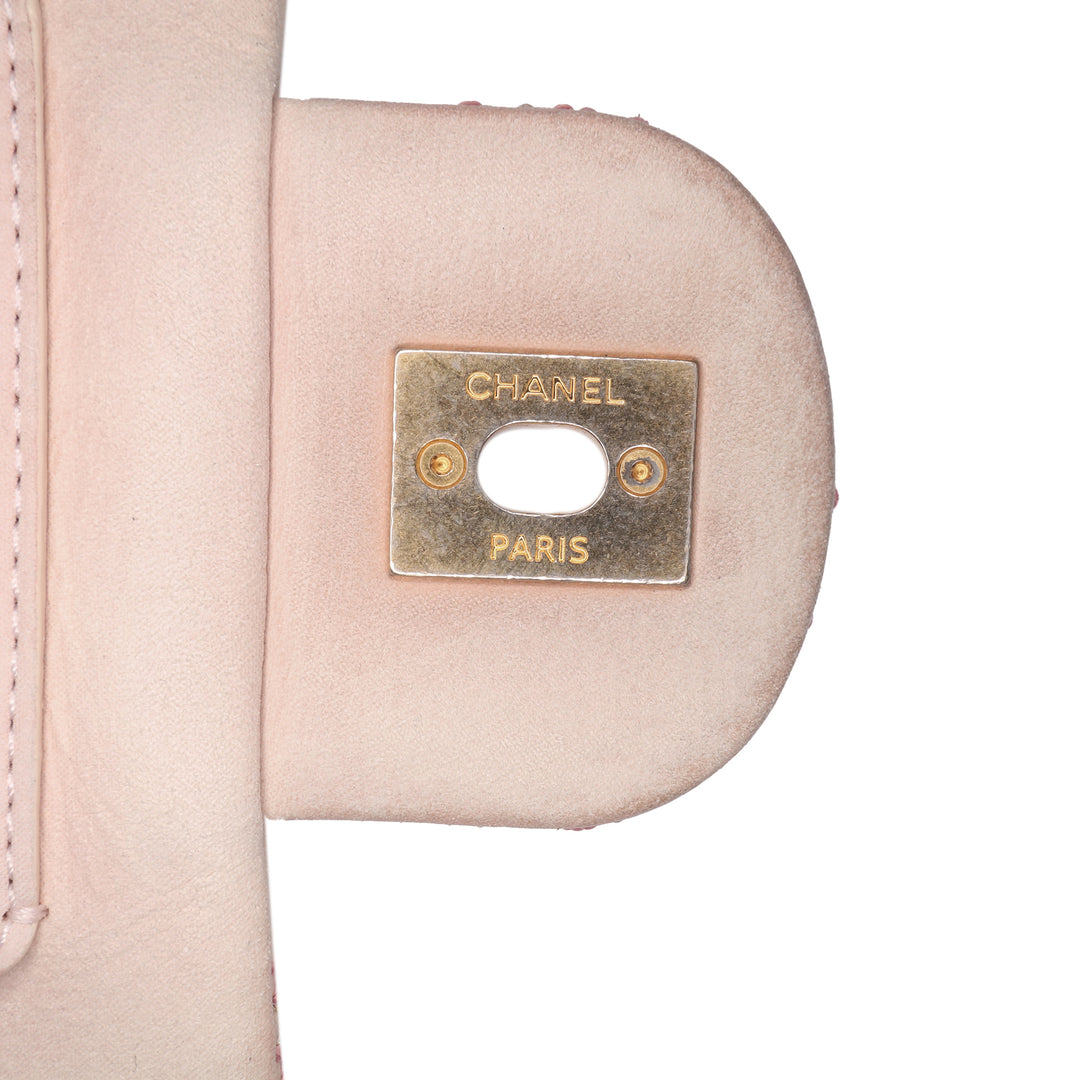 Jumbo Quilted Calfskin Triple Stitched Flap Brown - Gaby Paris