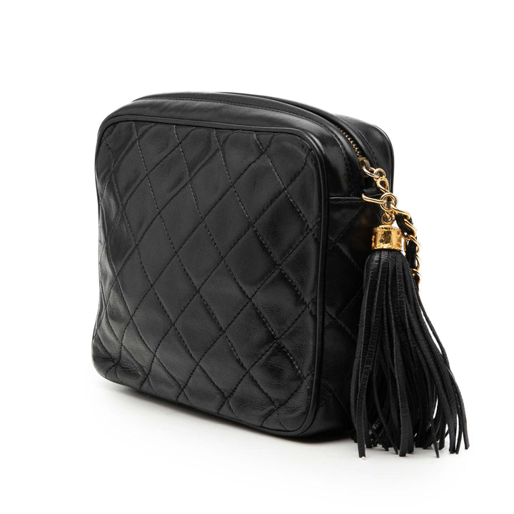 Chanel Mini CC Matelassé Cuir d’agneau Pompon Sac caméra