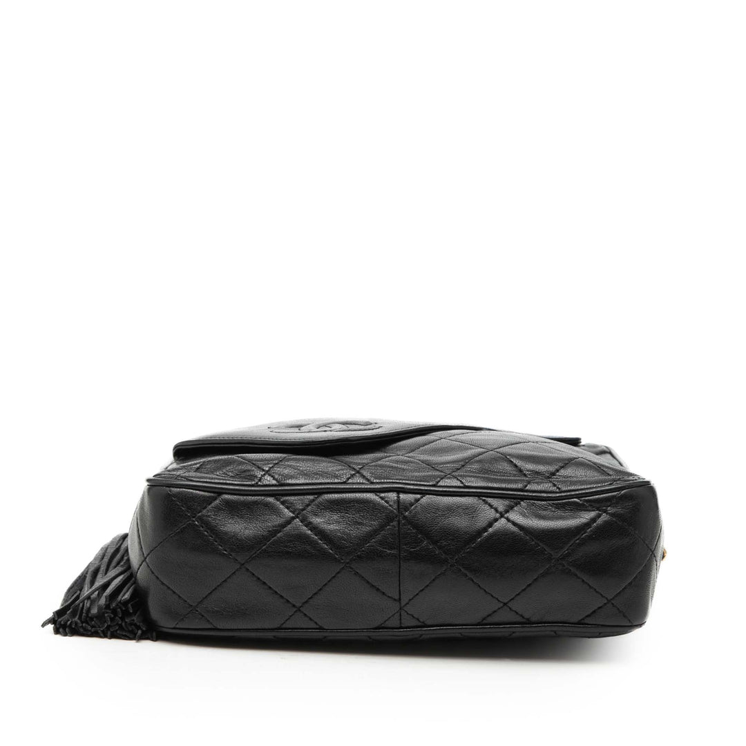 Chanel Mini CC Matelassé Cuir d’agneau Pompon Sac caméra
