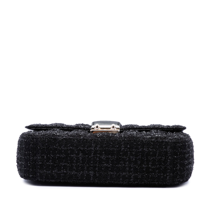 Dior Cannage Miss Dior à rabat Moyen Tweed Noir – vue 3 – GABY PARIS