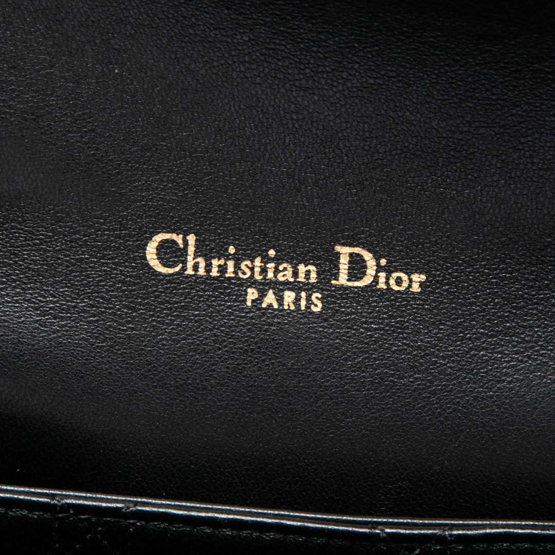 Dior Cannage Miss Dior à rabat Moyen Tweed Noir – vue 5 – GABY PARIS