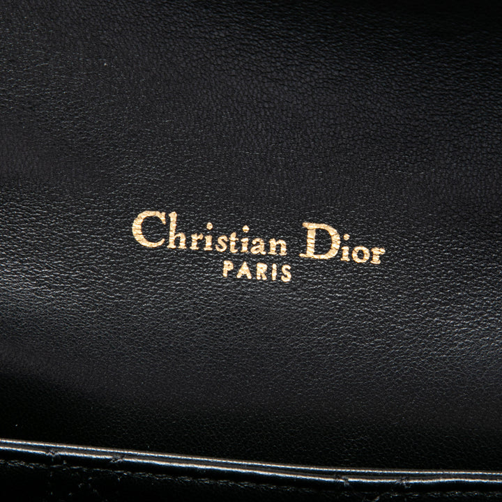 Dior Cannage Miss Dior à rabat Moyen Tweed Noir – vue 5 – GABY PARIS