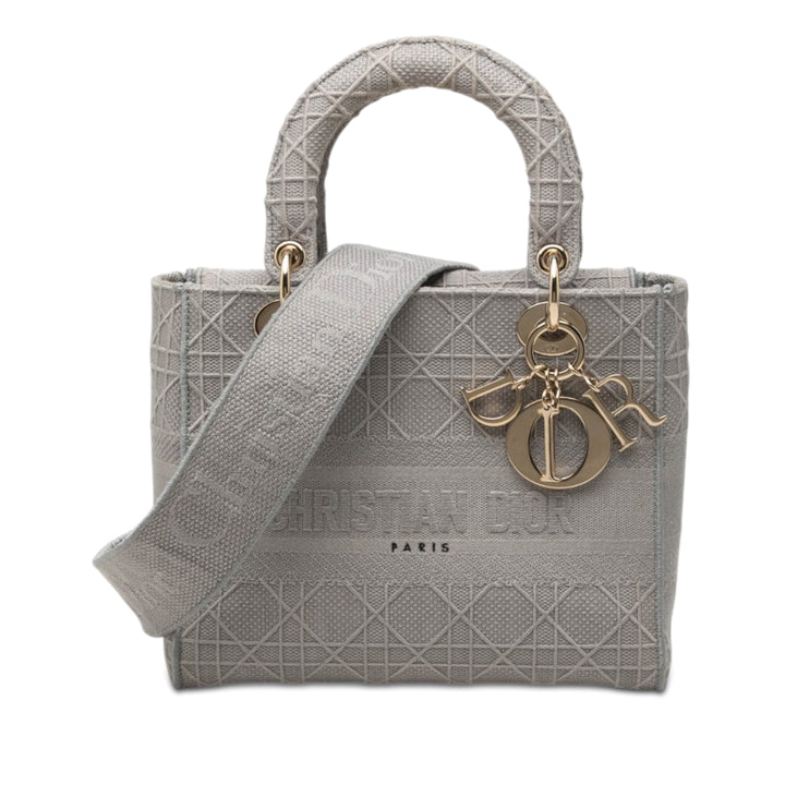 Dior Medium Toile Cannage Lady D Lite