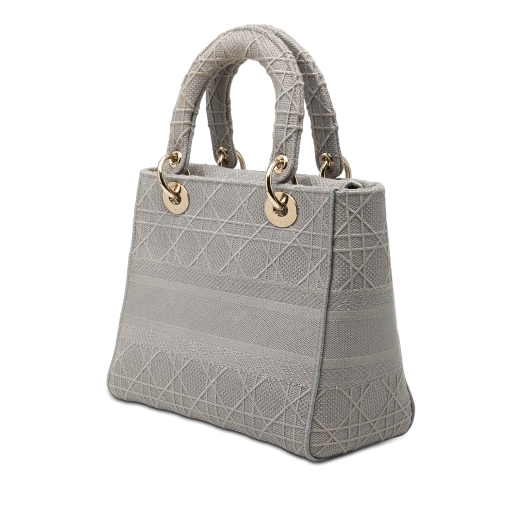 Dior Medium Toile Cannage Lady D Lite