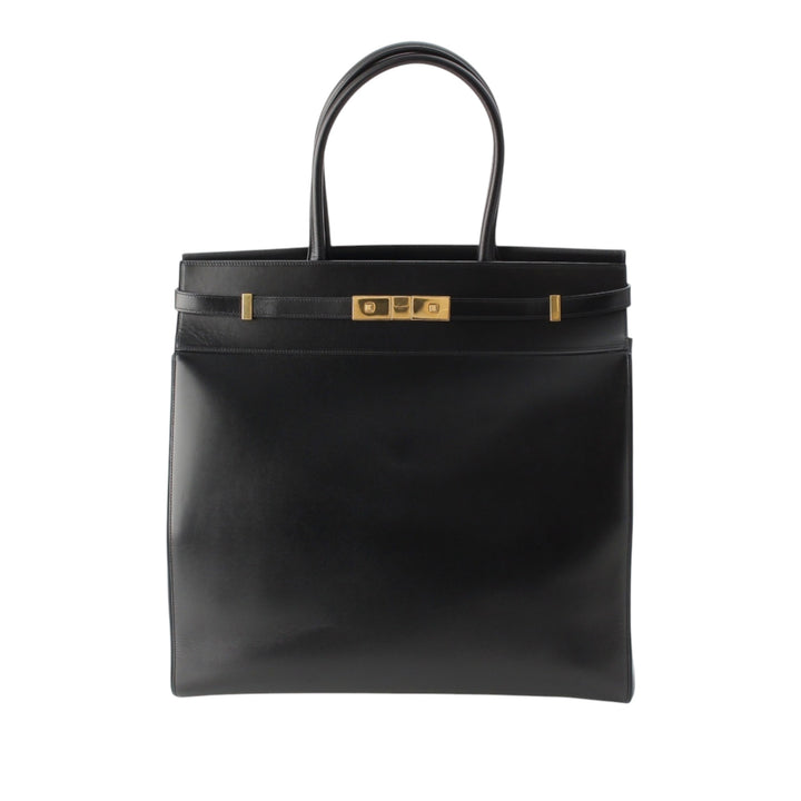 Manhattan North South Cabas Cuir de veau lisse Noir