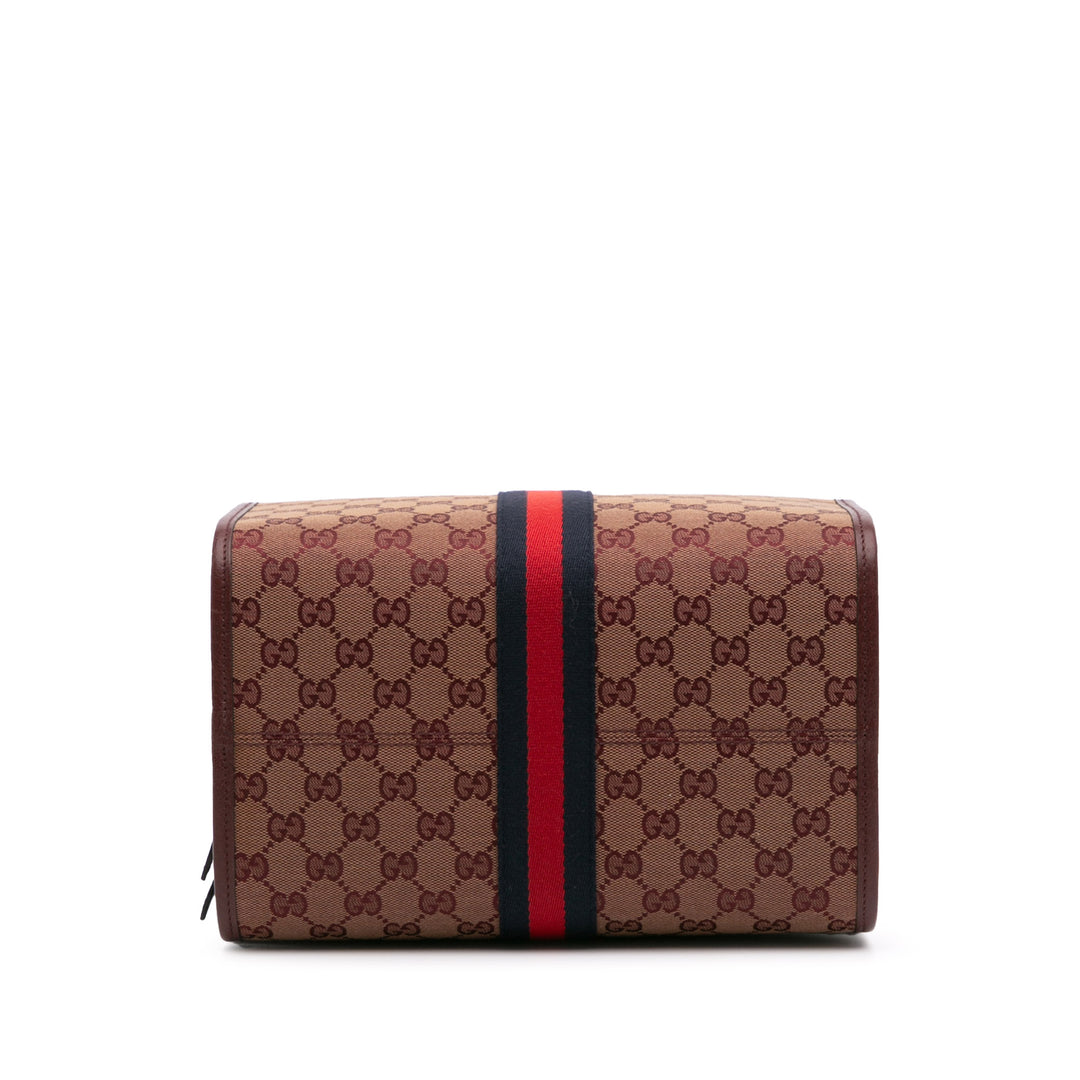 Mini GG Canvas Ophidia Web Duffle Bag Red - Gaby Paris
