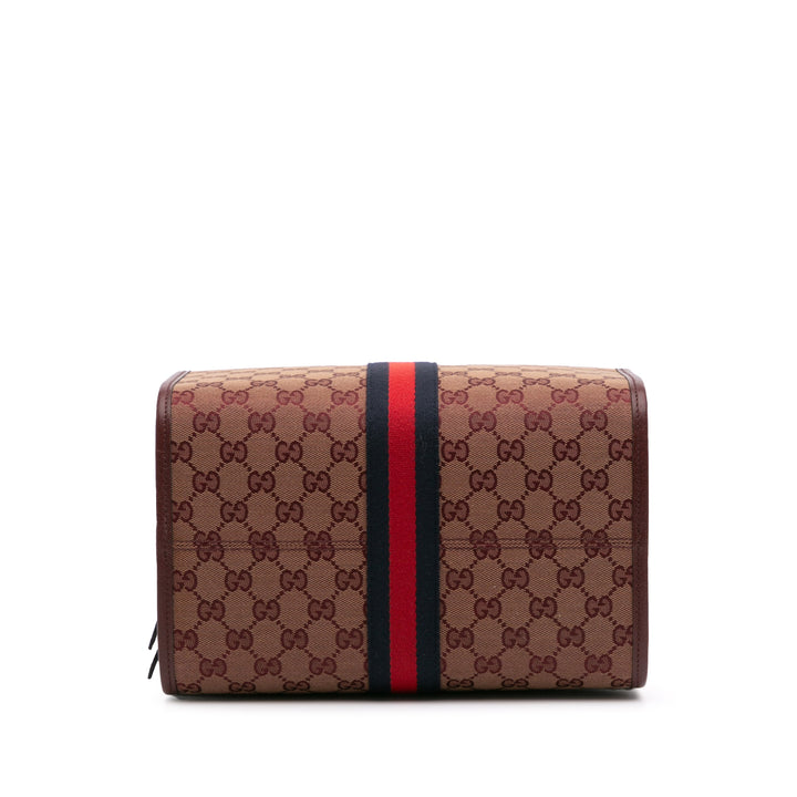 Mini GG Canvas Ophidia Web Duffle Bag Red - Gaby Paris