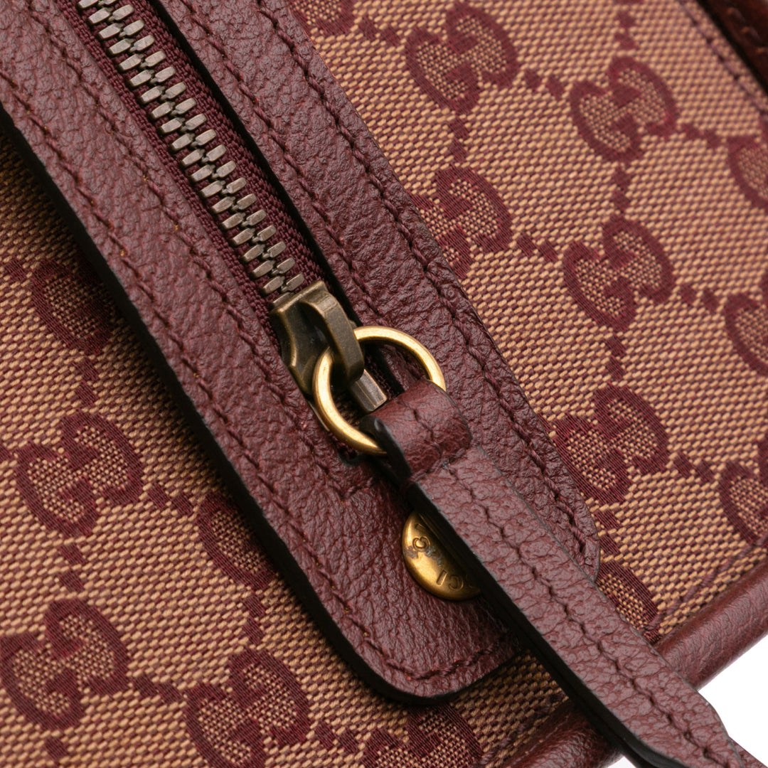 Mini GG Canvas Ophidia Web Duffle Bag Red - Gaby Paris