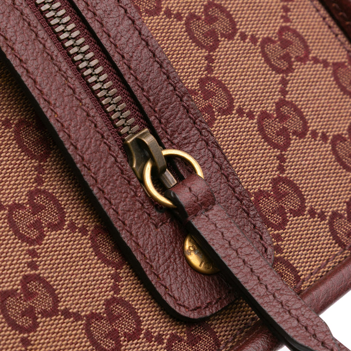 Mini GG Canvas Ophidia Web Duffle Bag Red - Gaby Paris