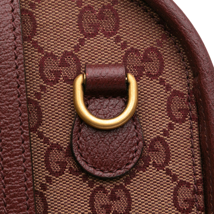 Mini GG Canvas Ophidia Web Duffle Bag Red - Gaby Paris