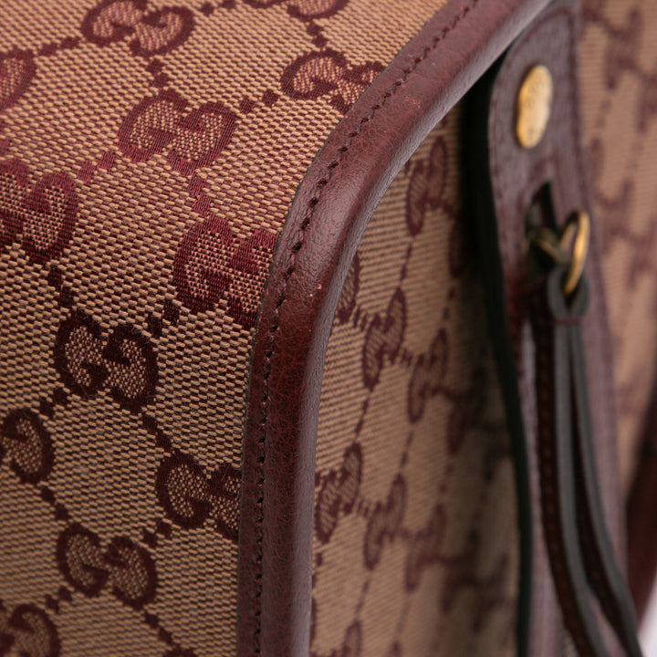 Mini GG Canvas Ophidia Web Duffle Bag Red - Gaby Paris