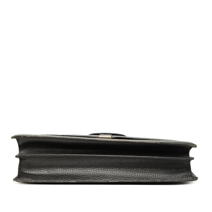 LOEWE Cuir Anagram Business Bag Noir
