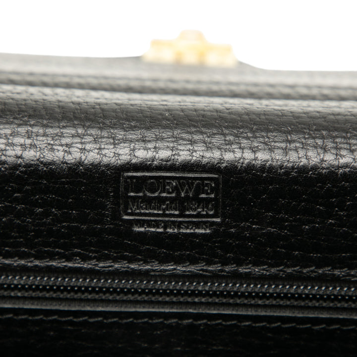 LOEWE Cuir Anagram Business Bag Noir