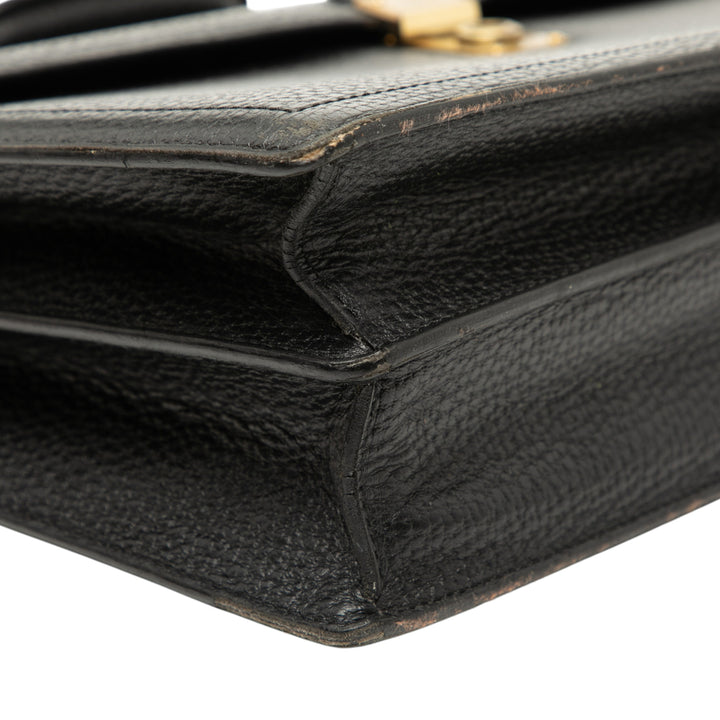 LOEWE Cuir Anagram Business Bag Noir