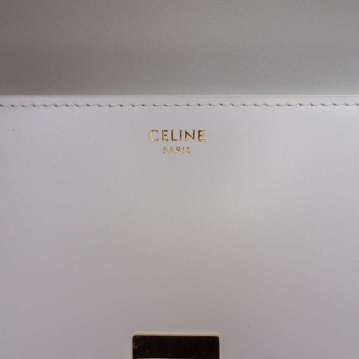 Celine Teen brillant Cuir de veau Triomphe Sac porté croisé