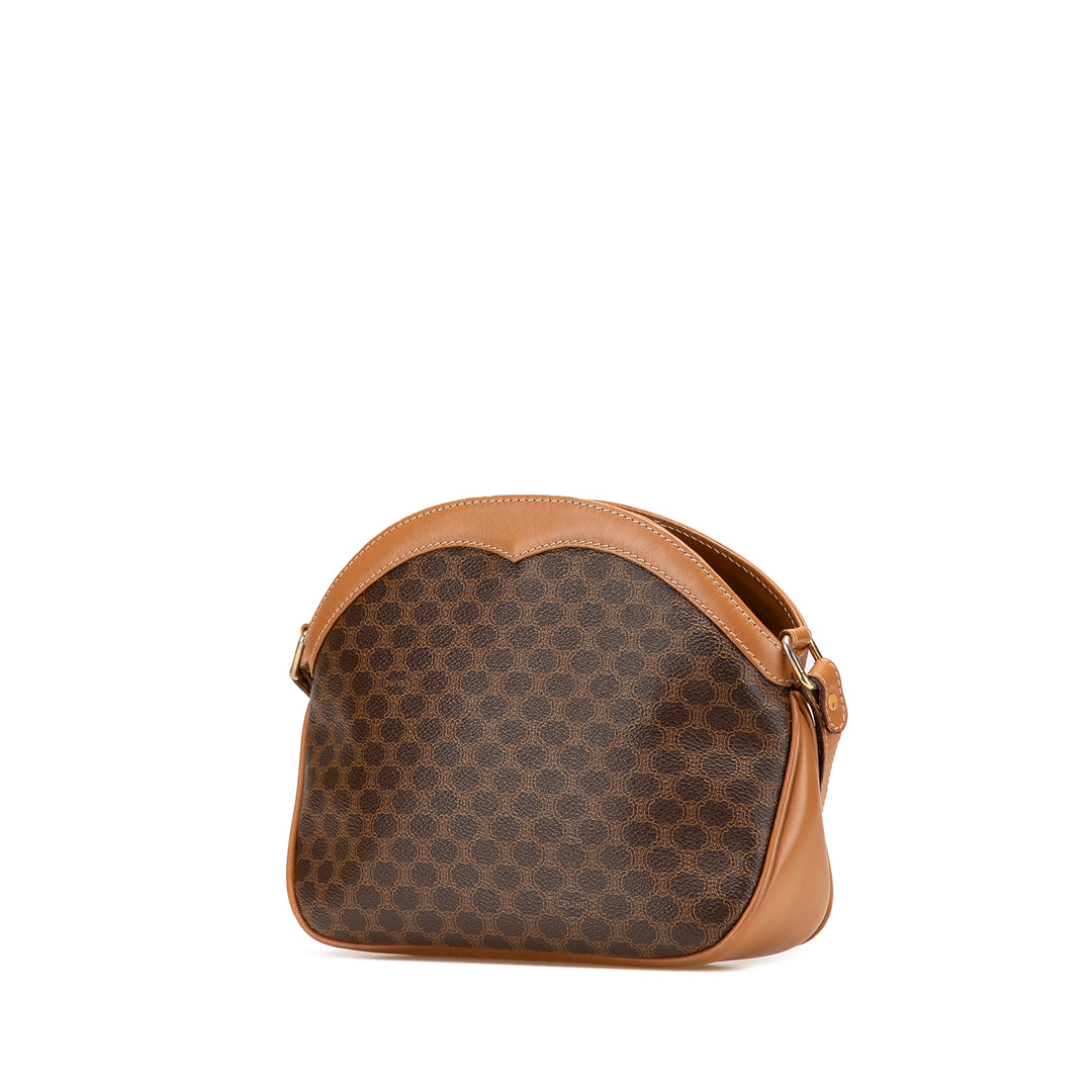 Macadam Coated Canvas Crossbody Brown - Gaby Paris