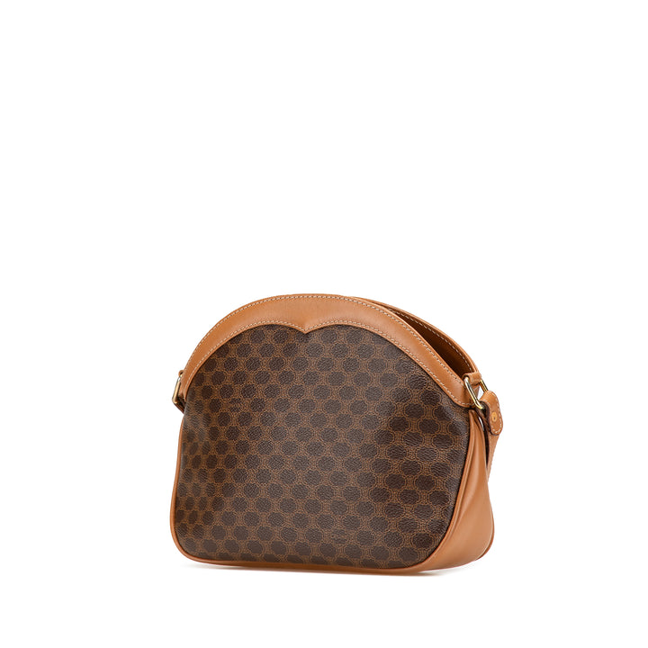 Macadam Coated Canvas Crossbody Brown - Gaby Paris
