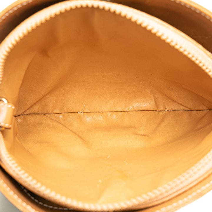 Macadam Coated Canvas Crossbody Brown - Gaby Paris