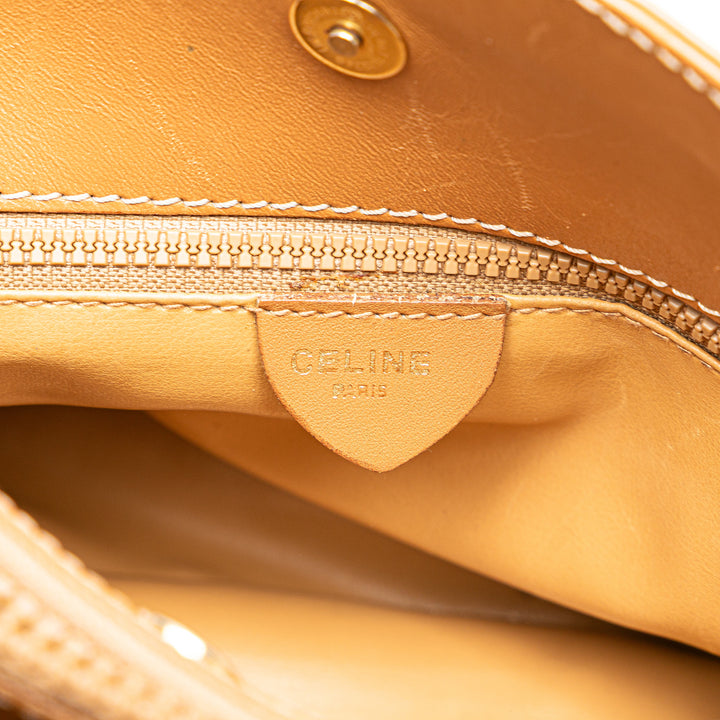 Macadam Coated Canvas Crossbody Brown - Gaby Paris