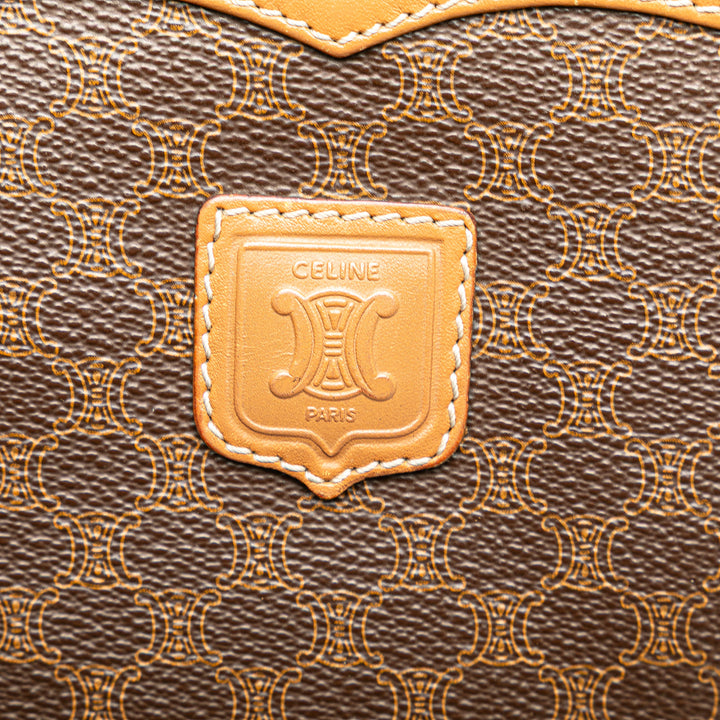 Macadam Coated Canvas Crossbody Brown - Gaby Paris