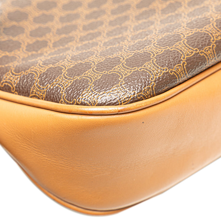 Macadam Coated Canvas Crossbody Brown - Gaby Paris