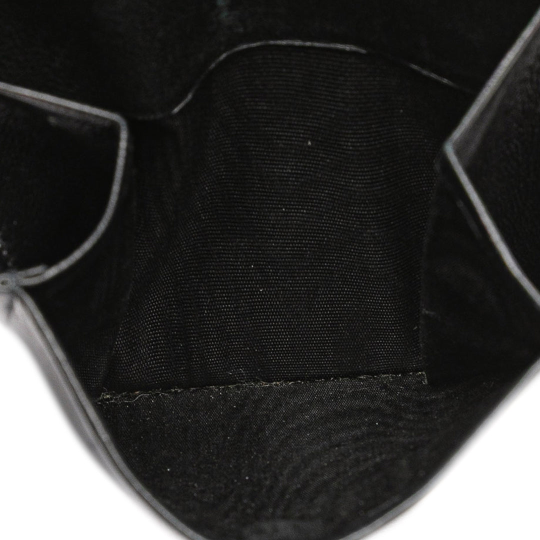 CC Caviar Bifold Wallet Black - Gaby Paris