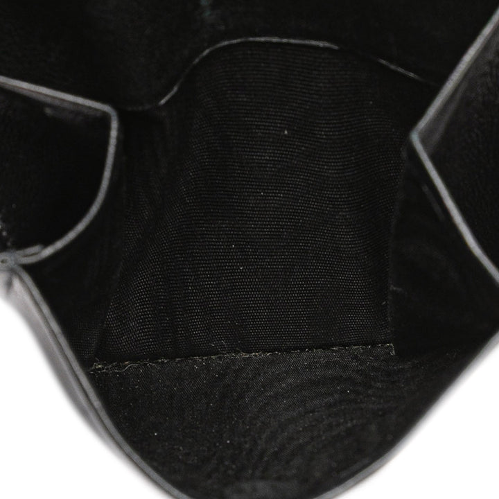 CC Caviar Bifold Wallet Black - Gaby Paris