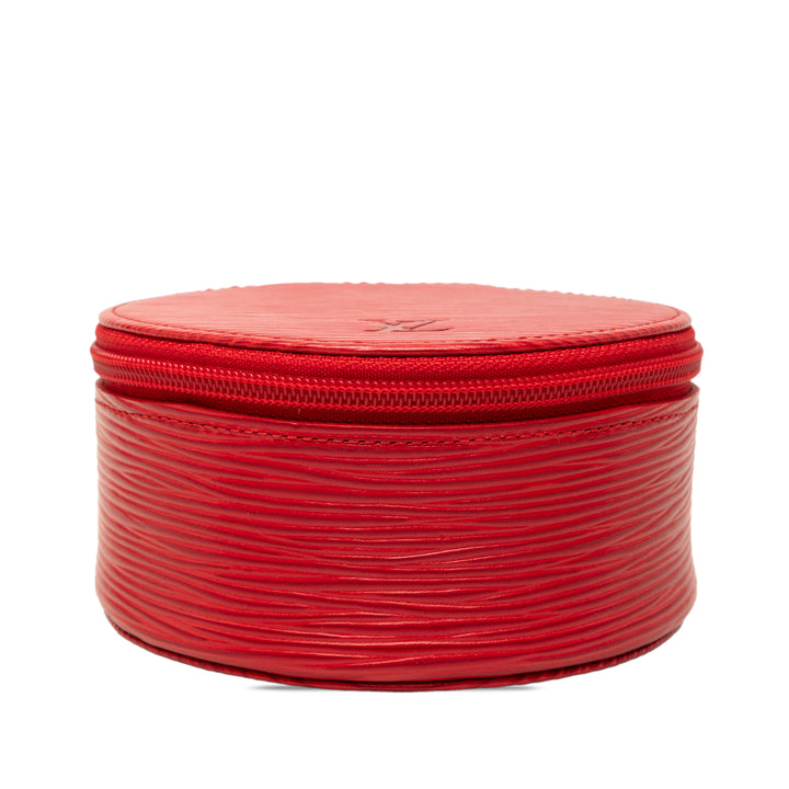 Ecrin Bijoux Travel Jewelry Étui 10 Épi Rouge