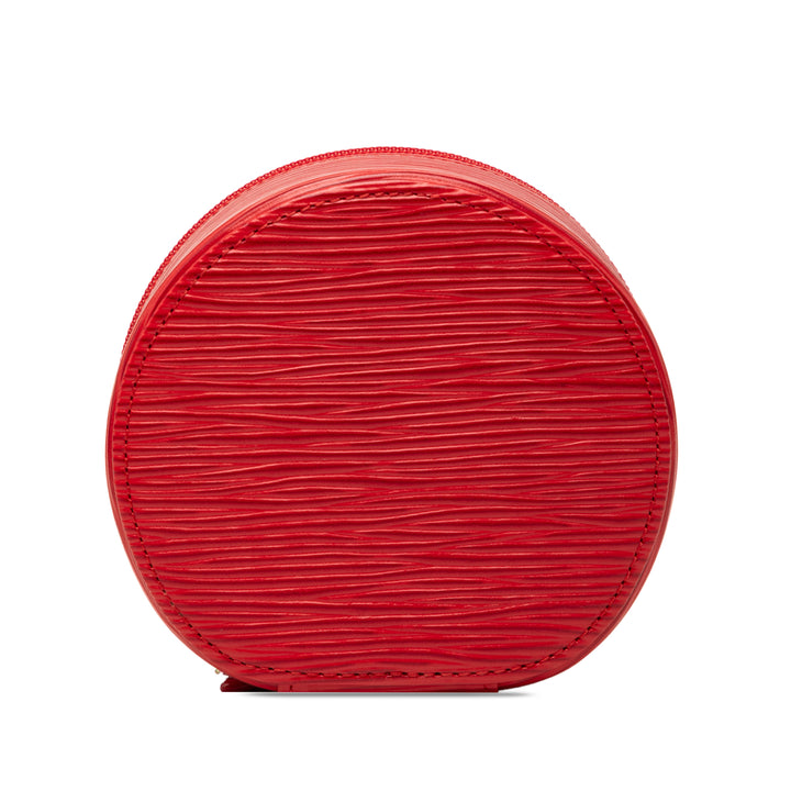 Ecrin Bijoux Travel Jewelry Étui 10 Épi Rouge