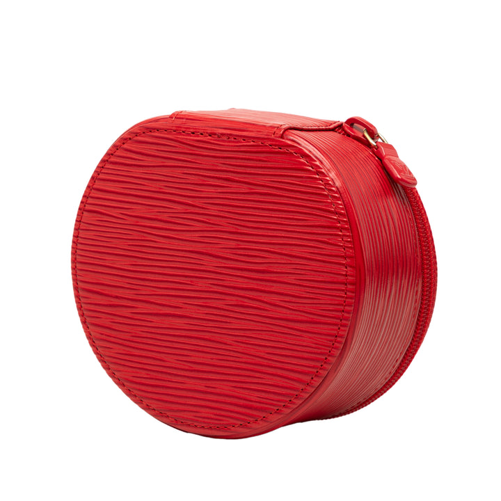 Ecrin Bijoux Travel Jewelry Étui 10 Épi Rouge