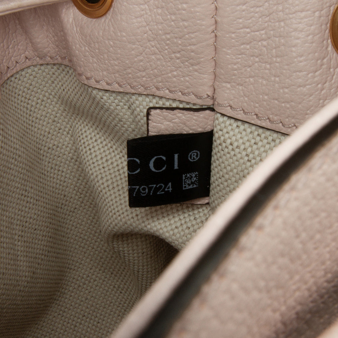 Mini Jumbo GG Canvas Ophidia Bucket Bag Brown - Gaby Paris
