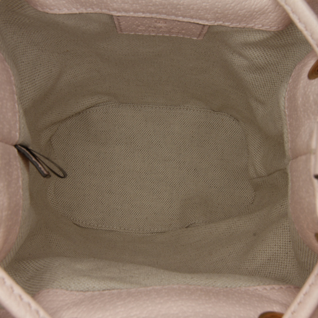 Mini Jumbo GG Canvas Ophidia Bucket Bag Brown - Gaby Paris