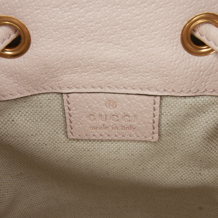 Mini Jumbo GG Canvas Ophidia Bucket Bag Brown - Gaby Paris