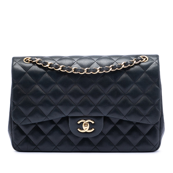 Chanel Jumbo Classic Cuir d’agneau Double rabat