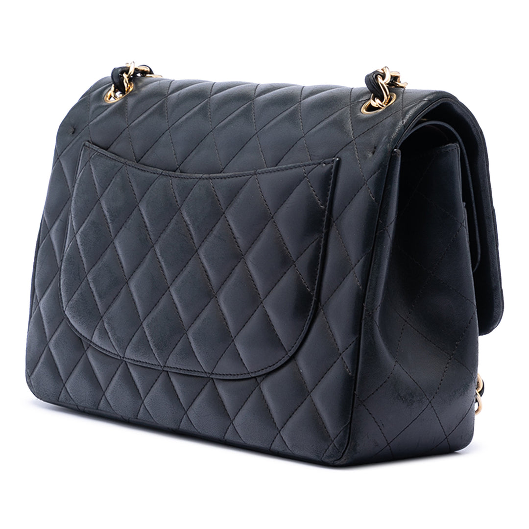 Chanel Jumbo Classic Cuir d’agneau Double rabat