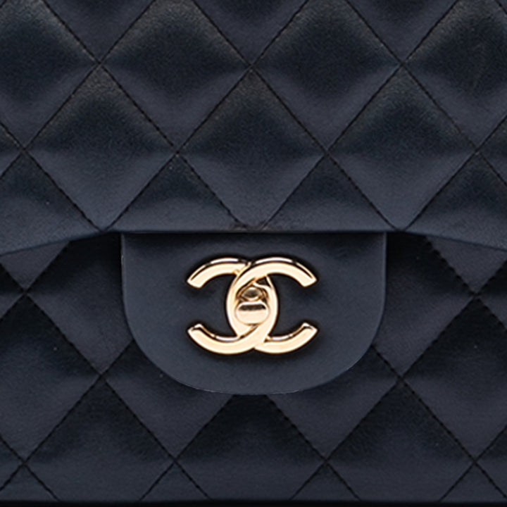Chanel Jumbo Classic Cuir d’agneau Double rabat
