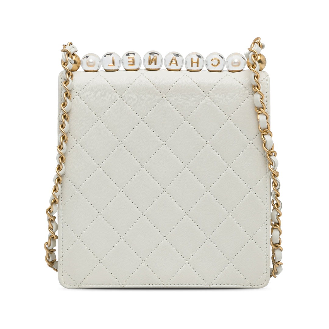 Chanel Chic Perles à rabat Petit Cuir