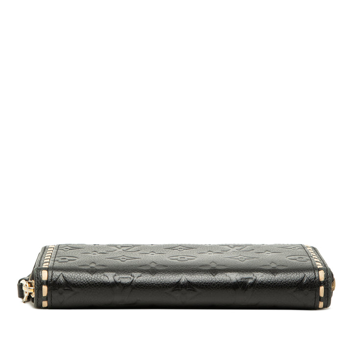 Whipstitch Zippy Portefeuille Monogram Empreinte Noir