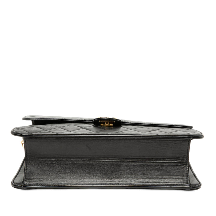 Chanel Medium CC Matelassé Cuir d’agneau Simple rabat