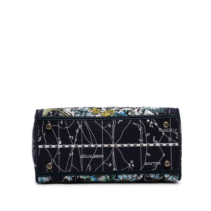 Dior Medium brodé Toile Zodiac Lady D Lite