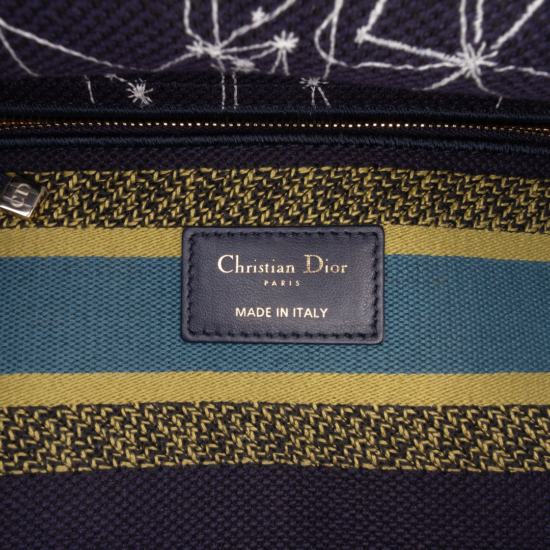 Dior Medium brodé Toile Zodiac Lady D Lite