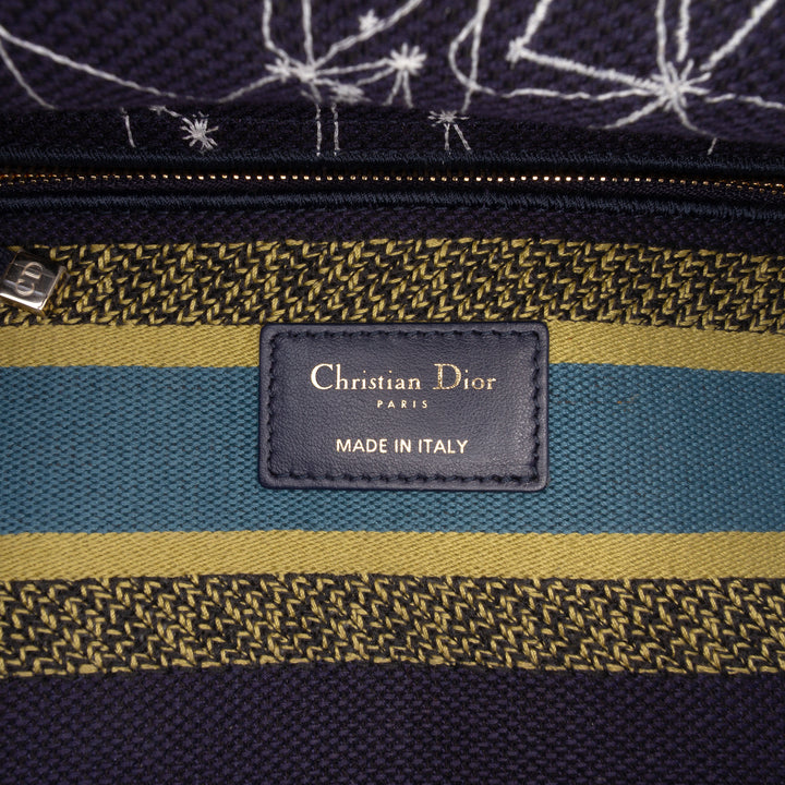 Dior Medium brodé Toile Zodiac Lady D Lite