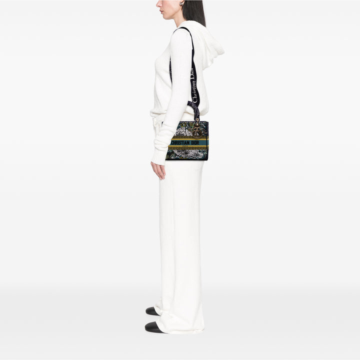 Dior Medium brodé Toile Zodiac Lady D Lite