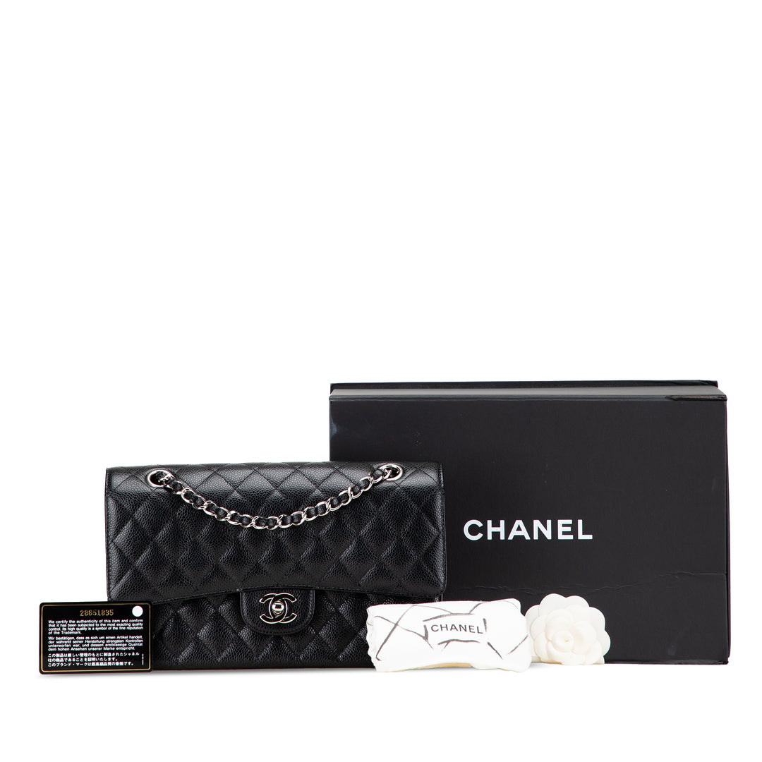 Chanel Medium Classic Caviar Double rabat Noir – GABY PARIS Authentique