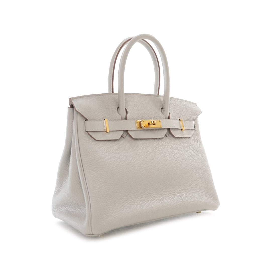 Hermès Clemence Birkin Retourne 30 Gray - GABY PARIS