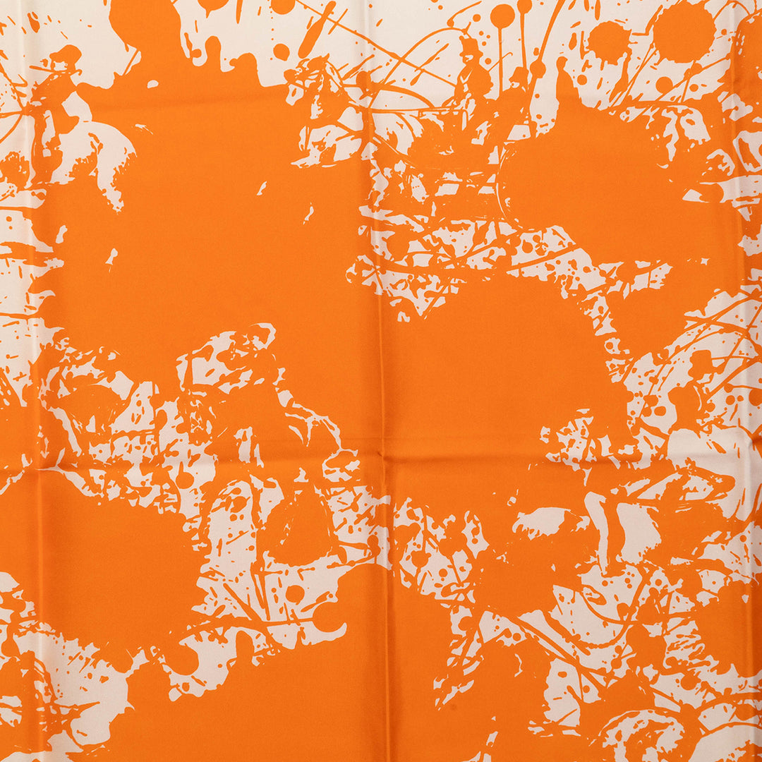Hermès Carré Cheval Surprise 90 Orange – vue 2 – GABY PARIS