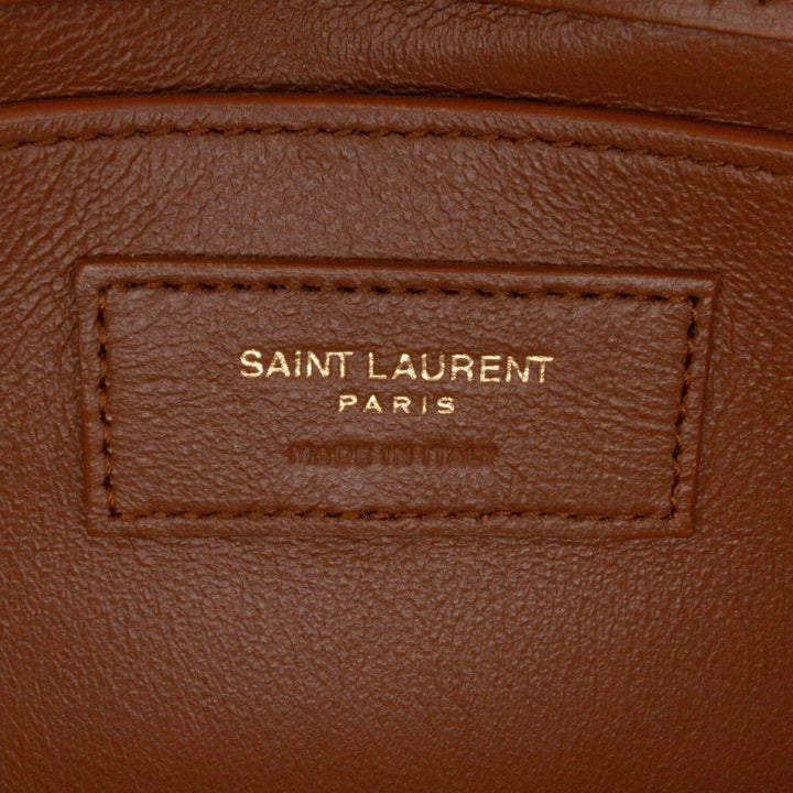Medium Leather Monogram Sunset Crossbody Brown - Gaby Paris